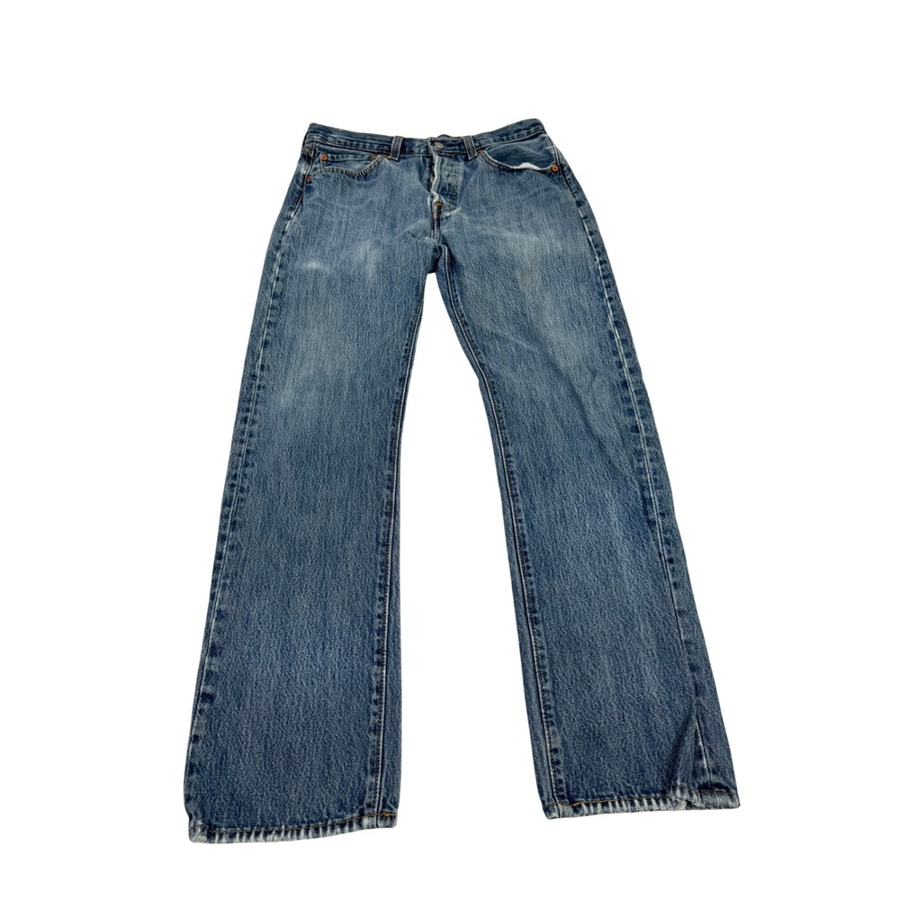 Levis 501 Original Fit Jeans Mens 31x32 Blue Denim Straight Leg